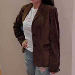 Suede blazer